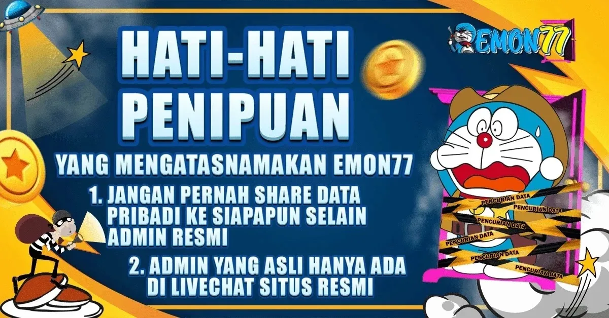 MAIN BANNER EMON77 HATI-HATI PENIPUAN